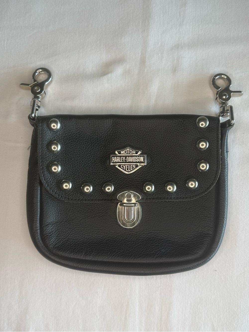 Harley-Davidson Leather Mini Hip Bag-No Strap-Virginia Beach HD